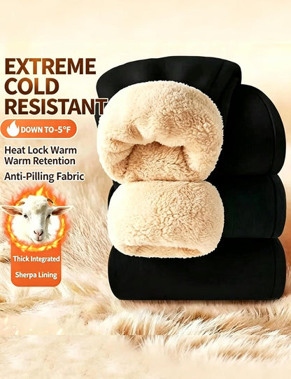 Mens Winter Warm Sherpa Lined Active Thermal Jogger Fleece Sweatpants Pant