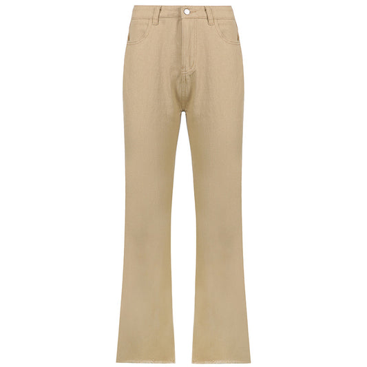 Spice Girl Style High Waist Slim Jeans Bell Bottoms